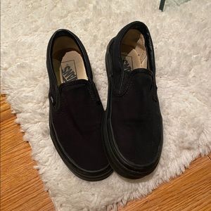 Black slip on vans
